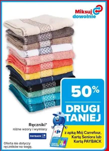 Ręczniki różne wzory i wymiary