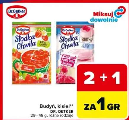 Budyń, kisiel różne rodzaje