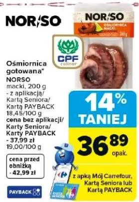 Ośmiornica gotowana macki