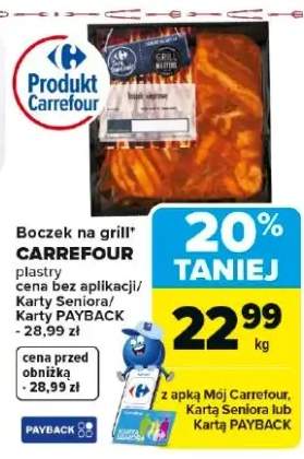 Boczek na grill plastry