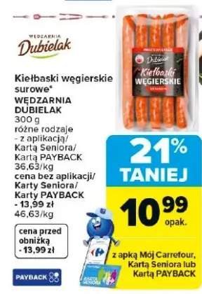 Kiełbaski węgierskie surowe