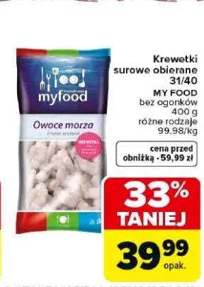 Krewetki surowe obierane 31/40