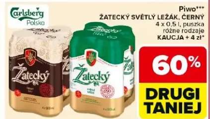 Piwo Żatecký světlý ležák, černý