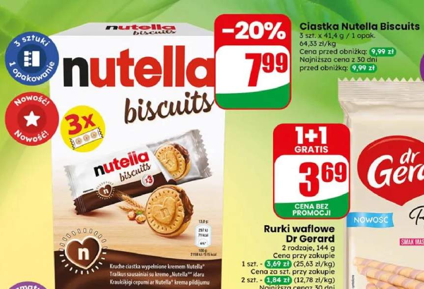 Ciastka Nutella Biscuits