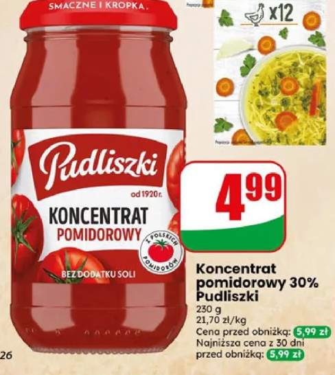 Koncentrat pomidorowy 30% Pudliszki