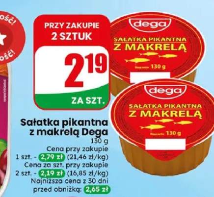 Sałatka pikantna z makrelą Dega