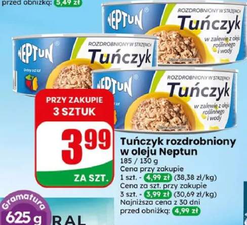 Tuńczyk rozdrobniony w oleju Neptun