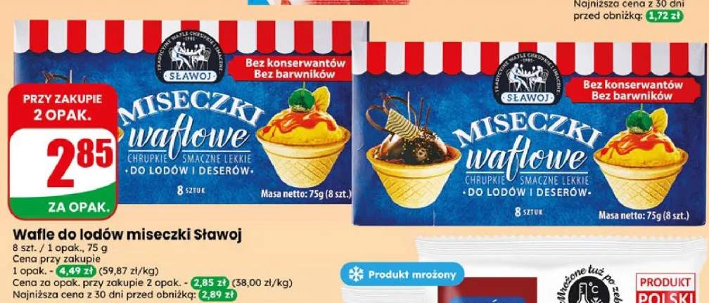 Miseczki waflowe 8szt