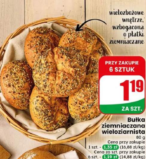 Bułka ziemniaczana wieloziarnista