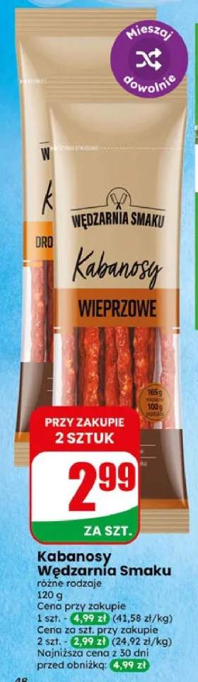 Kabanosy Wędzarnia Smaku różne rodzaje