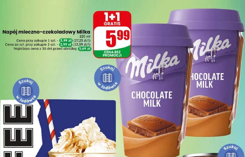Napój mleczno-czekoladowy Milka