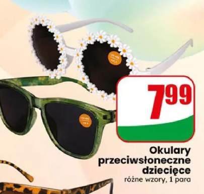 Okulary przeciwsłoneczne dziecięce różne wzory 1 para