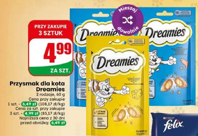 Przysmak dla kota dreamies 60g