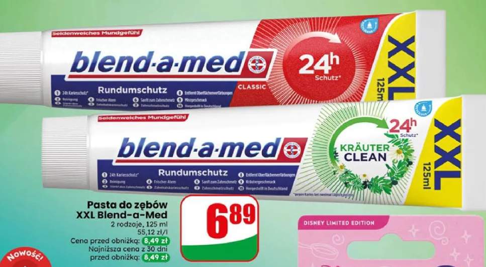 Pasta do zębów XXL Blend-a-Med 2 rodzaje