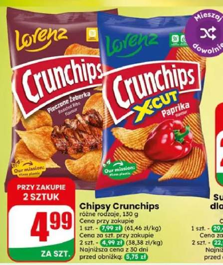Chipsy Crunchips różne rodzaje