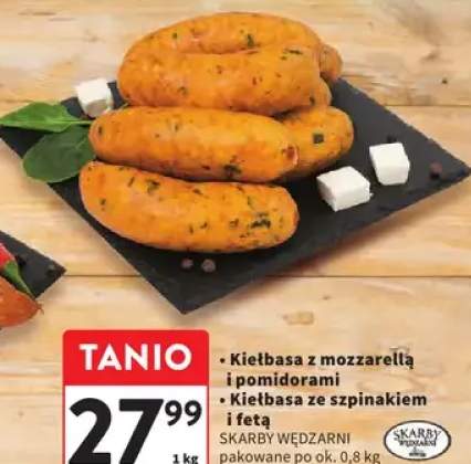 Kiełbasa z mozzarellą i pomidorami