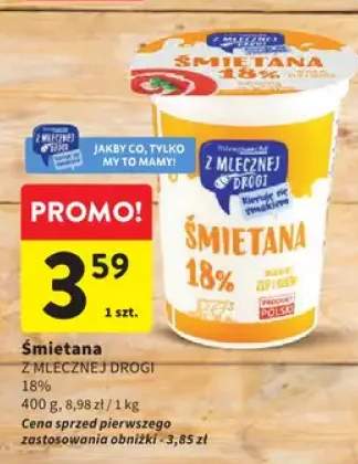 Śmietana Z Mlecznej Drogi 18%