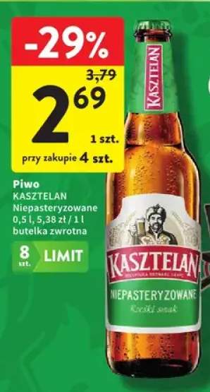 Piwo kasztelan niepasteryzowane