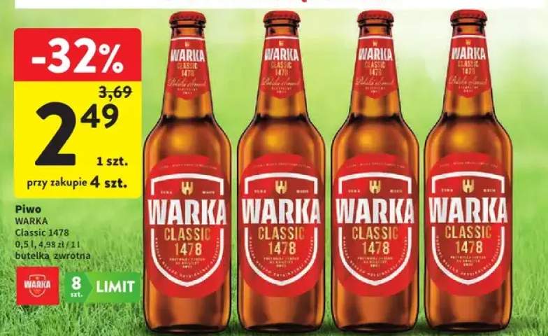 Piwo warka classic 1478