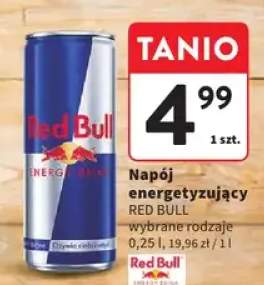 Napój energetyzujący Red Bull wybrane rodzaje 0,25l