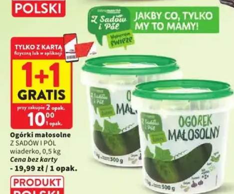 Ogórki małosolne z sadów i pól