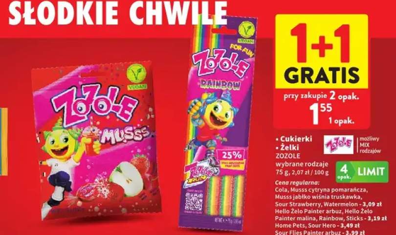 Cukierki Żelki Zozole