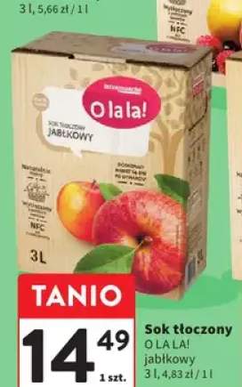 Sok tłoczony Olala! jabłkowy 3l