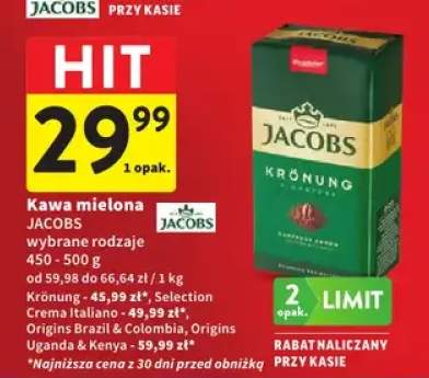 Kawa mielona Krönung wybrane rodzaje