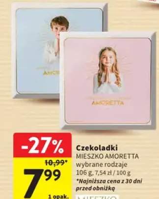 Czekoladki Amoretta wybrane rodzaje