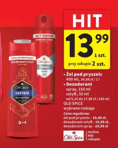 Żel pod prysznic Old Spice wybrane rodzaje 400ml
