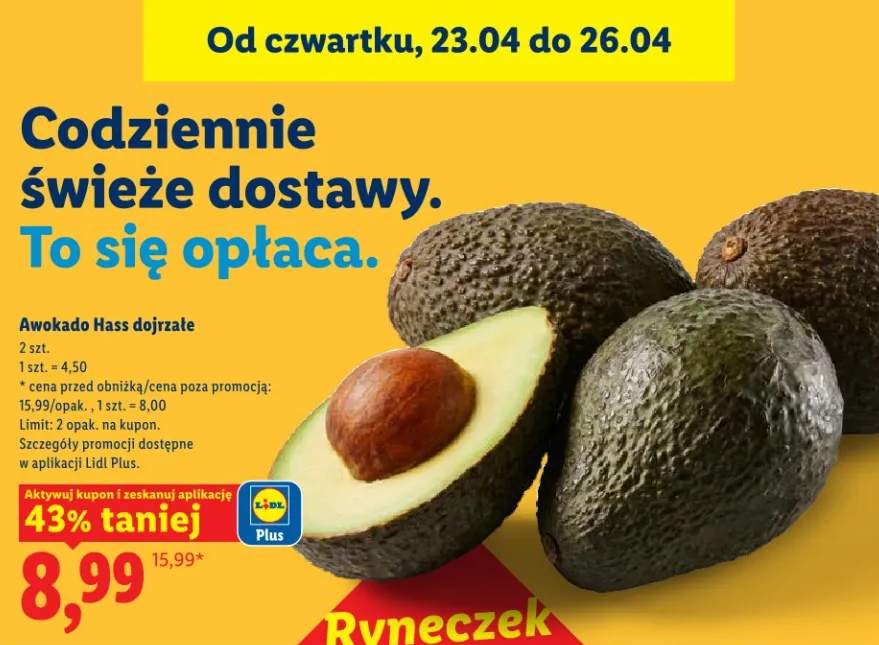 Awokado Hass dojrzałe