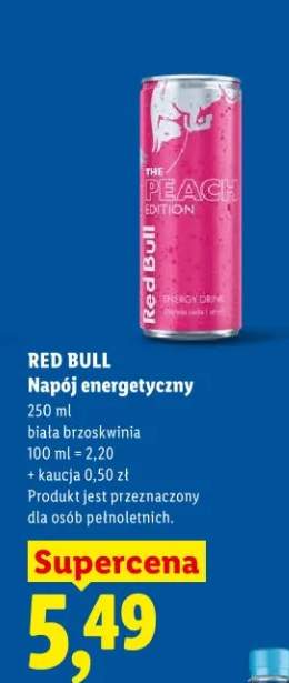 Napój energetyczny biała brzoskwinia