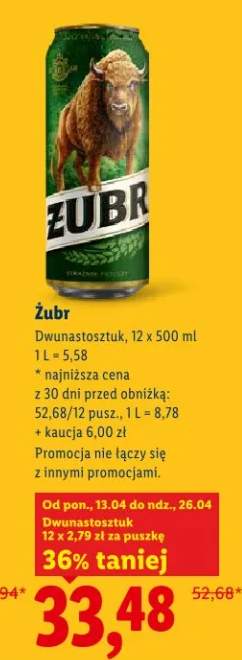 Piwo żubr