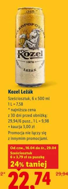 Piwo kozel leżak