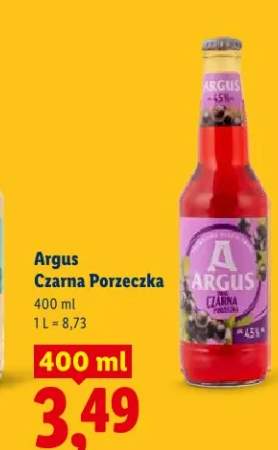 Piwo argus czarna porzeczka