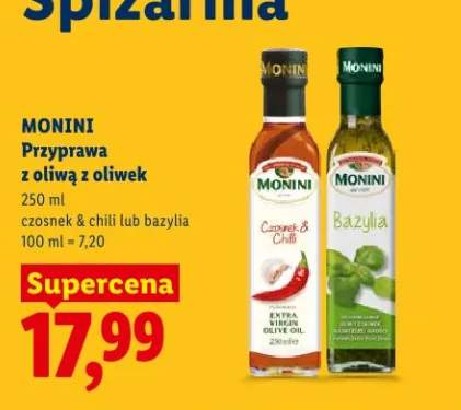 Przyprawa z oliwą z oliwek czosnek & chili lub bazylia