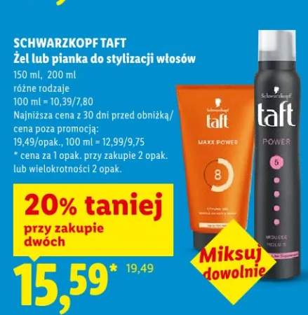 Żel lub pianka do stylizacji włosów różne rodzaje