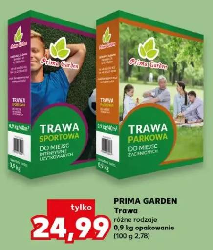 Trawa prima garden różne rodzaje 0,9kg opakowanie