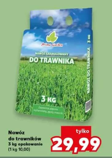 Nawóz do trawnika prima garden 3kg opakowanie