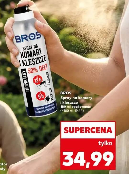 Spray na komary i kleszcze BROS