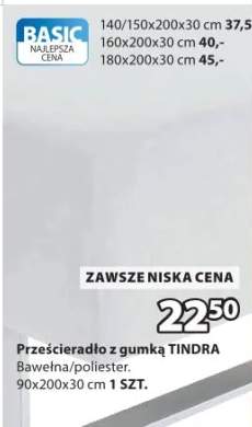 Prześcieradło z gumką TINDRA
