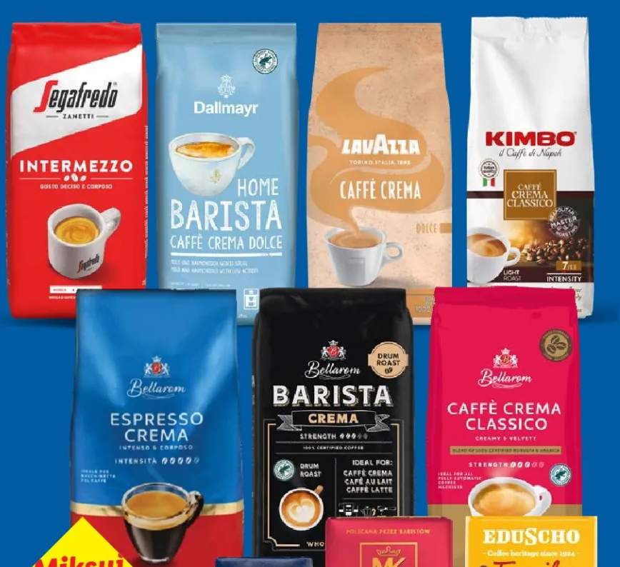 Kawa ziarnista różne rodzaje