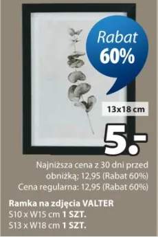 Ramka na zdjęcia Valter 13x18 cm S13 x W18 cm