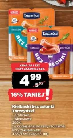 Kiełbaski bez osłonki Tarczyński
