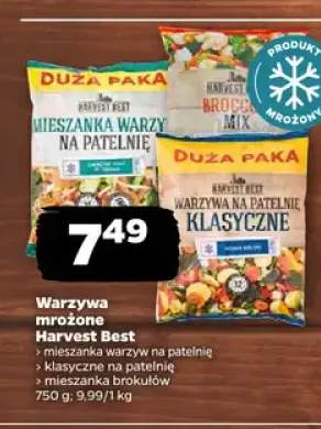 Warzywa mrożone Harvest Best mieszanka warzyw na patelnię, klasyczne na patelnię, mieszanka brokułów