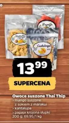 Owoce suszone papaja kroiona słupki