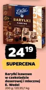 Baryłki kawowe w czekoladzie deserowej i mlecznej