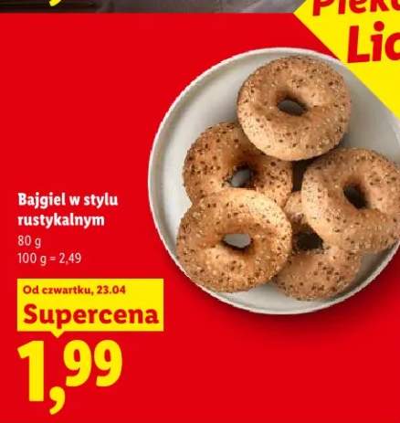 Bajgiel w stylu rustykalnym