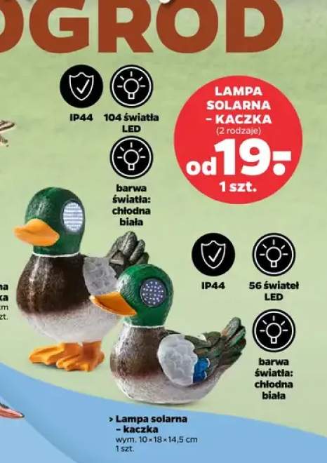 Lampa solarna - kaczka