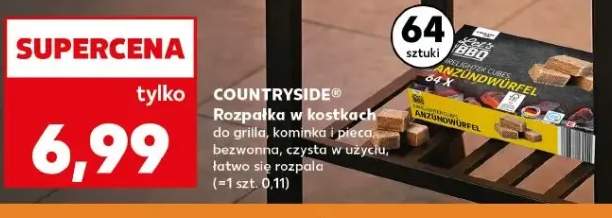 Rozpałka w kostkach do grilla, kominka i pieca